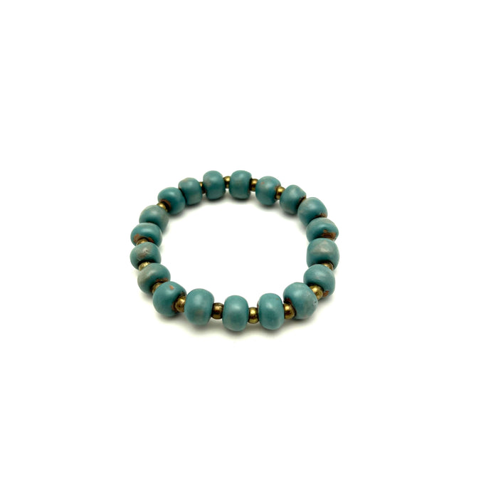 Simple Ceramic Bracelet- Satin Blue
