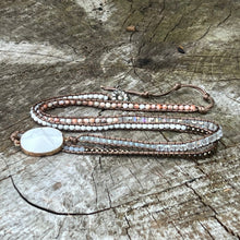Load image into Gallery viewer, White Turquoise &quot;Soothe Your Nerves&quot; Bracelet