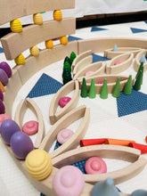 Load image into Gallery viewer, **Pre-order (Ships in 2-3 Weeks)**42-Piece Combination Set – 12 Large &amp; 30 Mini Curved Natural Wooden Building Blocks