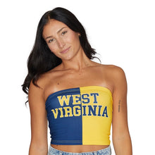 Load image into Gallery viewer, West Virginia Mountaineers Two Tone Tube Top