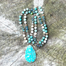 Load image into Gallery viewer, Glamorous Ocean Jasper Strength &amp; Detox Necklace