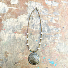 Load image into Gallery viewer, Steel Drum Medallion Necklace