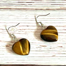 Load image into Gallery viewer, Tiger Eye Peaceful Energy Earrings