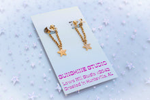 Load image into Gallery viewer, Eyes Full of Stars Titanium Chain Earrings