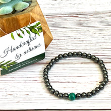 Load image into Gallery viewer, Magnetic Therapy Pain &amp; Ache Relief With Malachite Bracelet