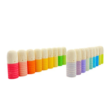 Load image into Gallery viewer, 18 Pcs STAINED Wooden Brots Set