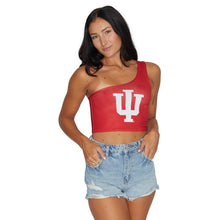 Load image into Gallery viewer, Indiana Hoosiers Crimson One Shoulder Top