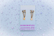 Load image into Gallery viewer, Eyes Full of Stars Titanium Chain Earrings