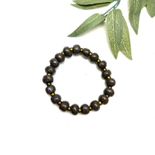 Load image into Gallery viewer, Simple Ceramic Bracelet- Rich Charcoal