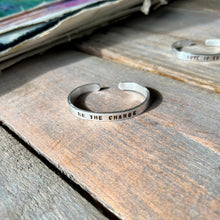 Load image into Gallery viewer, BE THE CHANGE Aluminum Cuff