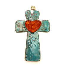 Load image into Gallery viewer, Calliope Heart Cross