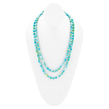Load image into Gallery viewer, Immeasurable Ocean jade Blue Knotted Necklace