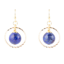 Load image into Gallery viewer, In The Loop Lapis Earrings