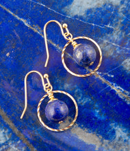 Load image into Gallery viewer, In The Loop Lapis Earrings