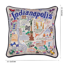 Load image into Gallery viewer, Indianapolis Hand-Embroidered Pillow