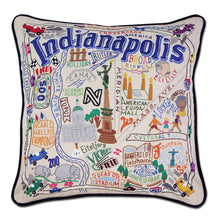 Load image into Gallery viewer, Indianapolis Hand-Embroidered Pillow