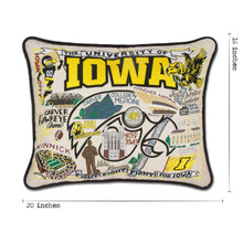 Load image into Gallery viewer, Iowa, University of Collegiate Embroidered Pillow by CatStudio