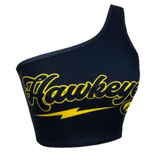 Load image into Gallery viewer, Iowa Hawkeyes Lightning One Shoulder Top