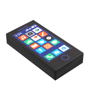 Custom LEGO Phone Tile – 1x2 Printed by B3 Customs