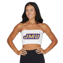 Load image into Gallery viewer, JMU White Bandeau Top