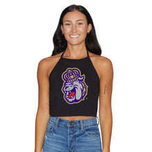 Load image into Gallery viewer, JMU Black Halter Top
