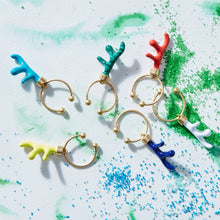 Load image into Gallery viewer, Coral wine charms