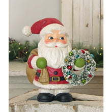 Load image into Gallery viewer, Jolly Fat Santa with Wreath by Bethany Lowe Designs