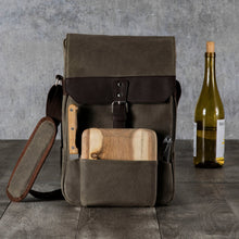 Load image into Gallery viewer, 2 Bottle Insulated Wine &amp; Cheese Cooler Tote