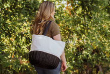 Load image into Gallery viewer, Coronado Canvas and Willow Basket Tote