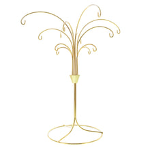 Load image into Gallery viewer, 12-Arm Spiral Fountain Brass Gold Metal Ornament Stand Display 11.5 Inches (Taiwan)