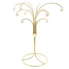 Load image into Gallery viewer, 12-Arm Spiral Fountain Brass Gold Metal Ornament Stand Display 11.5 Inches (Taiwan)