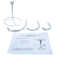 Load image into Gallery viewer, 12-Arm Spiral Fountain Brass Silver Metal Ornament Stand Display 11.5 Inches (Taiwan)