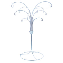 Load image into Gallery viewer, 12-Arm Spiral Fountain Brass Silver Metal Ornament Stand Display 11.5 Inches (Taiwan)