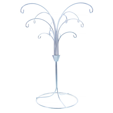 12-Arm Spiral Fountain Brass Silver Metal Ornament Stand Display 11.5 Inches (Taiwan)