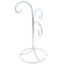 Load image into Gallery viewer, 3-Arm 3-Tier Silver Metal Ornament Stand Display 10.75 Inches (Taiwan)