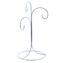 Load image into Gallery viewer, 3-Arm 3-Tier Silver Metal Ornament Stand Display 10.75 Inches (Taiwan)