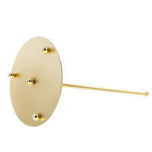 Load image into Gallery viewer, Ornate Gold Metal Rod Tree Topper Stand Display Stand 10 Inches (Taiwan)