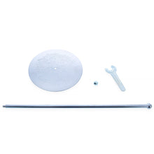 Load image into Gallery viewer, Ornate Silver Metal Rod Tree Topper Stand Display Stand 10 Inches (Taiwan)