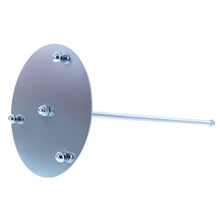 Load image into Gallery viewer, Ornate Silver Metal Rod Tree Topper Stand Display Stand 10 Inches (Taiwan)