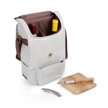 Load image into Gallery viewer, 2 Bottle Insulated Wine &amp; Cheese Cooler Tote