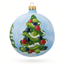 Load image into Gallery viewer, Bear Mailing Christmas Wish List Glass Ball Christmas Ornament  3.25 Inches
