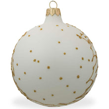 Load image into Gallery viewer, St. Nicholas Reviewing Gift List Glass Ball Christmas Ornament 4 Inches