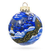 Load image into Gallery viewer, Snowman Couple Glass Ball Christmas Ornament 3.25 Inches