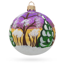 Load image into Gallery viewer, Cat Leaving Holiday Gifts Glass Ball Christmas Ornament 3.25 Inches