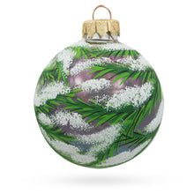 Load image into Gallery viewer, Twin Blue Birds Glass Ball Christmas Ornament 3.25 Inches
