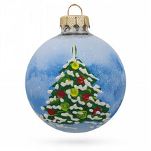 Load image into Gallery viewer, Girl and Reindeer Glass Ball Christmas Ornament 3.25 Inches