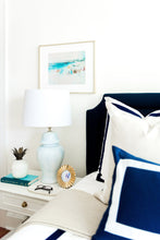 Load image into Gallery viewer, Hydrangea Light Blue Ginger Jar Lamp