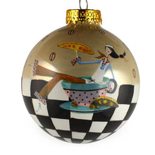 Load image into Gallery viewer, Set of 6 Coffee, Mocha, Latte Lovers Christmas Glass Ball Ornaments 3.25 Inches