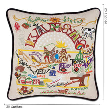Load image into Gallery viewer, Kansas Hand-Embroidered Pillow