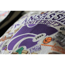 Load image into Gallery viewer, Kansas State University Collegiate Embroidered Pillow by CatStudio